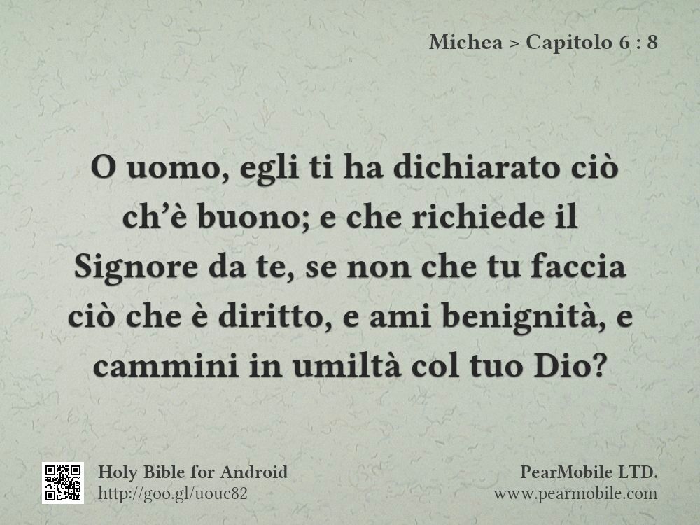 Michea, Capitolo 6:8